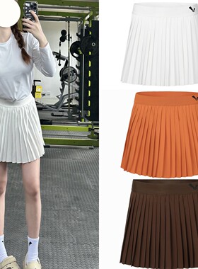 2025新品 韩国 BGOVS 羽毛球女士速干吸汗打底运动百褶裙时尚百搭