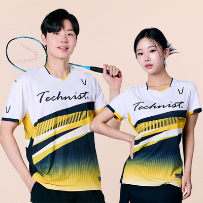 2025春夏新品Technist韩国羽毛球服男款女款运动短袖速干吸汗T恤