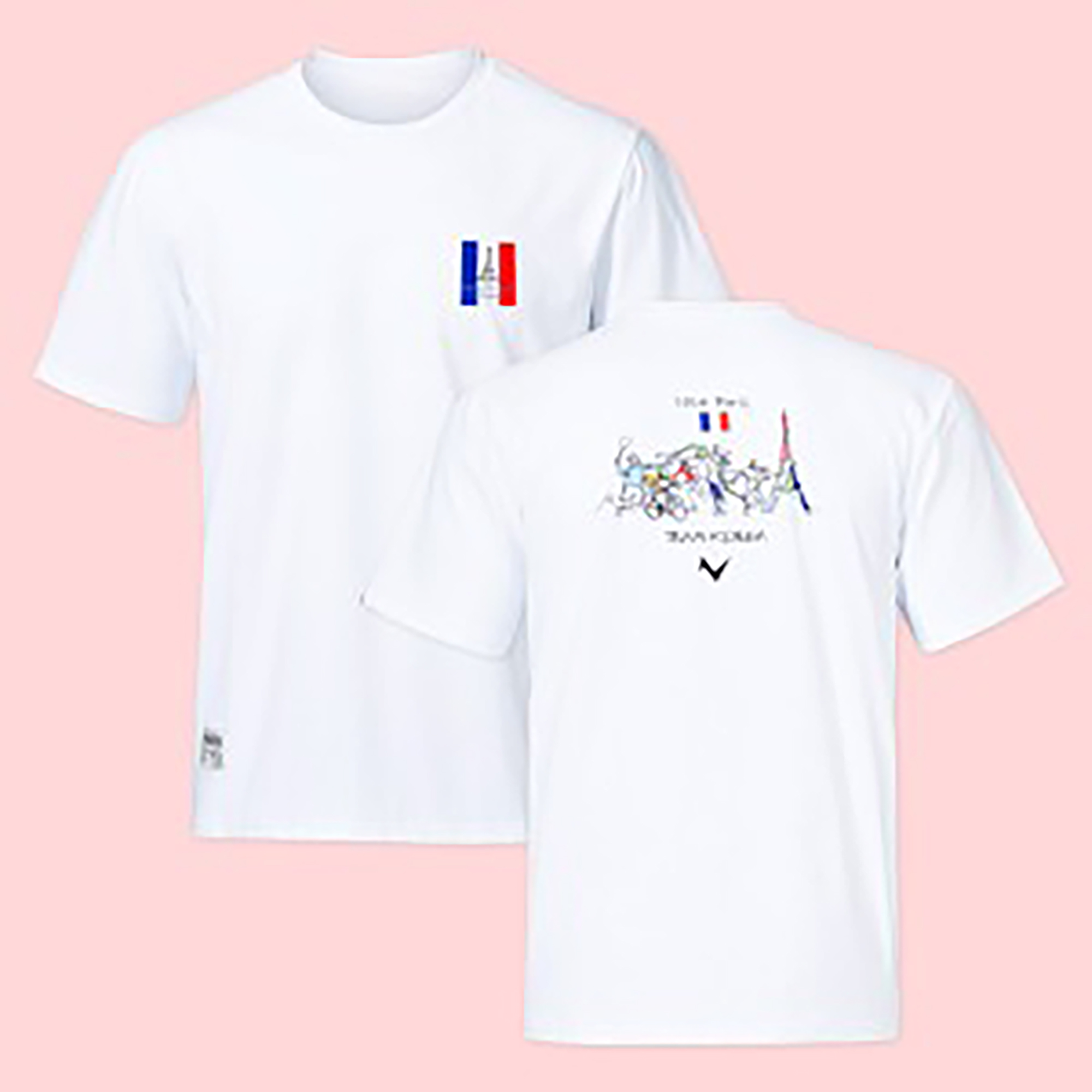 24新品韩国MAZERA夏季新品羽毛球服男女同款运动T恤吸汗白色短袖1