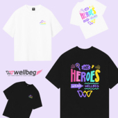 新品 韩国WELLBEG羽毛球服男女同款 速干短袖 2024夏季 时尚 吸汗T恤1