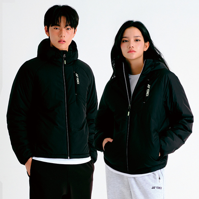 25秋冬新品韩国YONEX尤尼克斯羽毛球服男女同款保暖连帽棉服外套