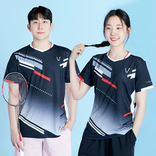 2024新品韩国Technist羽毛球服男女运动短袖速干吸汗T恤透气上衣4