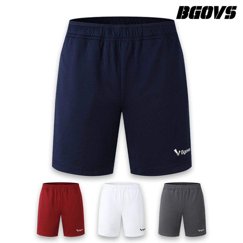2026韩国春夏新品BGOVS羽毛球服男女运动短裤大网眼速干吸汗 四色