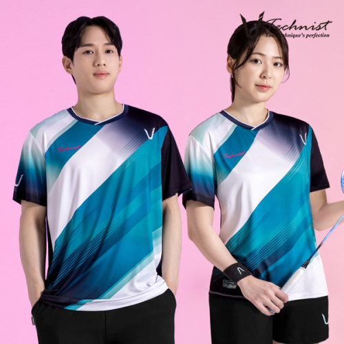 2026春夏新品Technist韩国羽毛球服男款女款运动短袖速干吸汗T恤