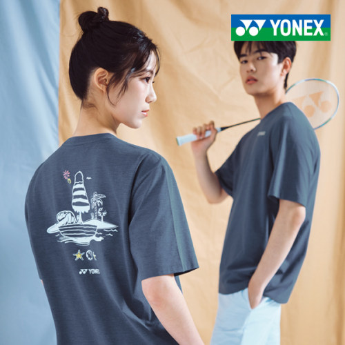 2026春夏新品韩国YONEX尤尼克斯羽毛球服男女同款半速干短袖T恤