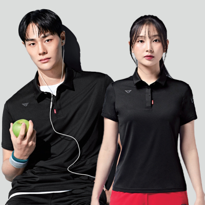 2025春夏新品PGNC韩国佩极酷羽毛球服男女速干吸汗运动短袖POLO衫