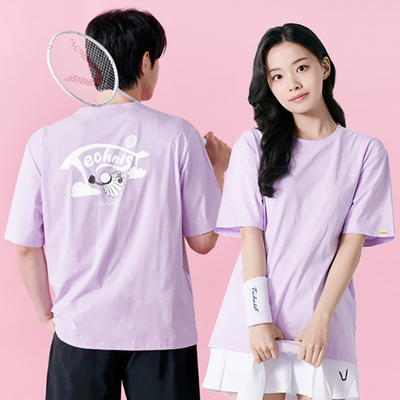 2024秋冬新品Technist韩国羽毛球服男女同款运动速干吸汗时尚短袖