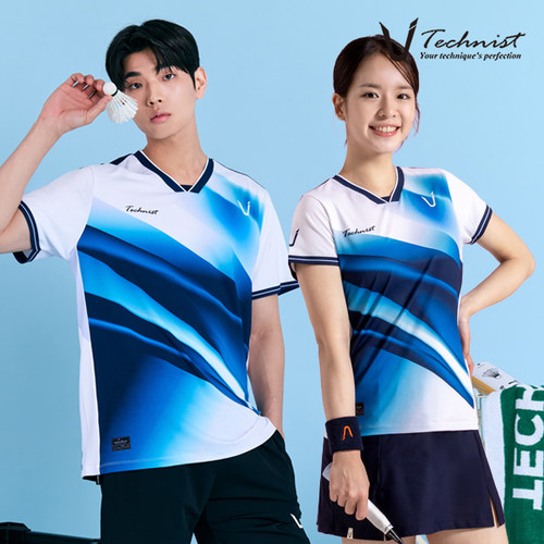 2026春夏新品Technist韩国羽毛球服男款女款运动短袖速干吸汗T恤