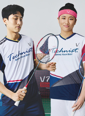 2025秋冬新品Technist韩国羽毛球服男款女款运动短袖速干吸汗T恤