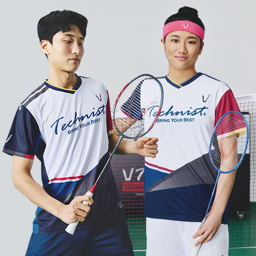 2025秋冬新品Technist韩国羽毛球服男款女款运动短袖速干吸汗T恤