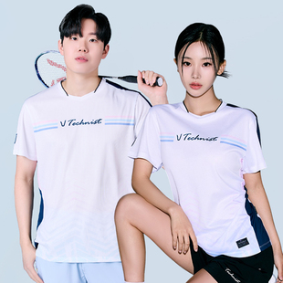 2025春夏新品 Technist韩国羽毛球服男款女款运动短袖速干吸汗T恤