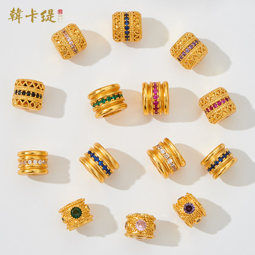 韩卡缇古法沙金久不掉色隔珠