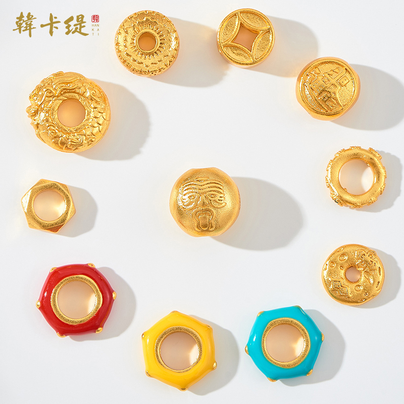 韩卡缇古法沙金久不掉色隔珠