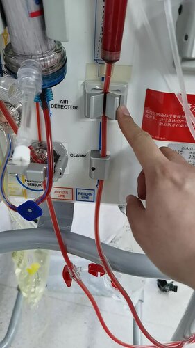 威高日机装crrt血透机血液透析机床边机空气探测器原装拆机配件