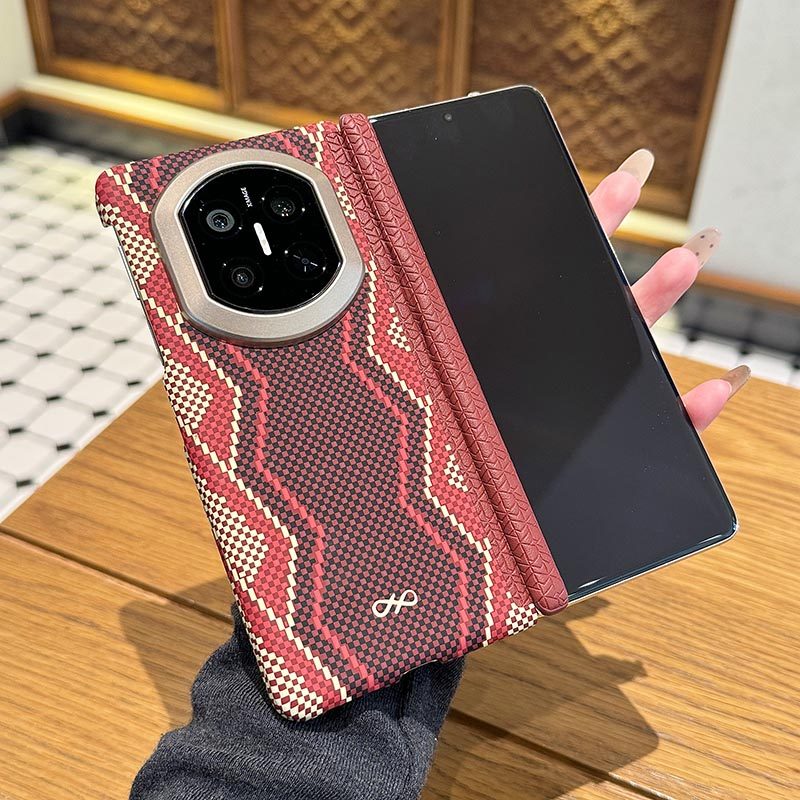 适用华为matex6手机壳凯夫拉纹路双中轴镜头全包matex7超薄保护套matex5典藏版防摔外壳X6先锋版后壳X3