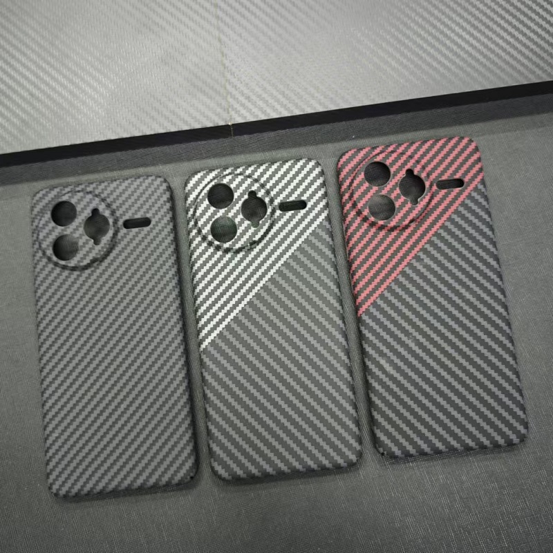 适用红米K80手机壳K80pro碳纤维纹理K70pro超薄硬壳K60至尊版电竞凯夫拉K40游戏版Note12Turbo硬壳k50pro