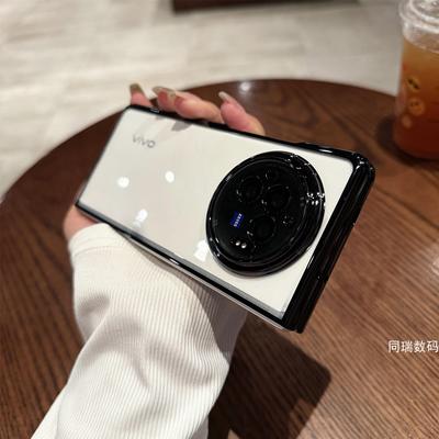 适用vivoxfold3手机壳5新款折叠屏vivo x fold3pro保护套透明壳电镀xfold3全包防摔xflod3超薄男后xfold2外壳