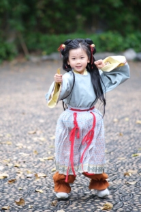 玺儿制作汉服 圆领 合围 裤子 仙童