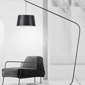 极简意式 丹麦北欧设计师简约金属钓鱼灯 客厅大气遥控落地灯