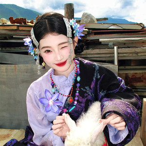 新款藏式旅拍写真藏袍女