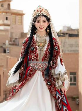 新疆少女旅拍服装维吾尔族喀套装