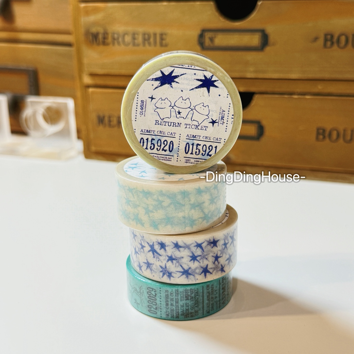 韩国mewmewbeam美纹纸胶带分装