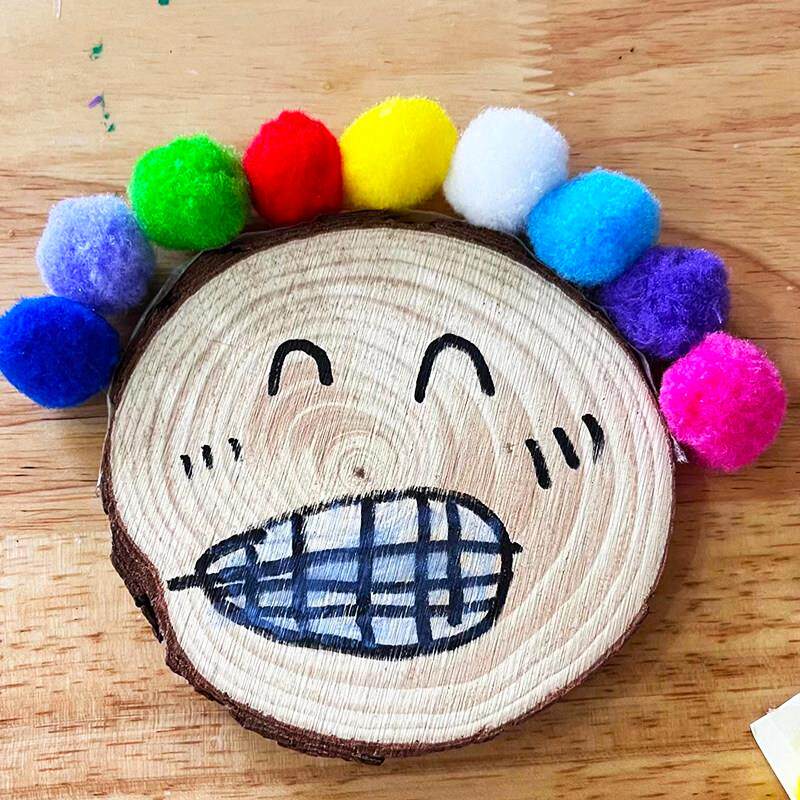 幼儿园木片DIY材料包大班美工区