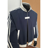 新款 港风假模大码 男装 2026春季 立领拼色夹克休闲外套M 5X一件铺货