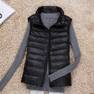 2025新款马甲女秋冬短款修身显瘦背心羽绒服轻薄马夹大码坎肩清仓