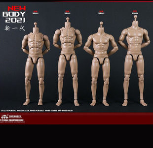 COOMODEL 1/6潮流可动兵人男素体 MB001 002改良标准增高肌肉现货