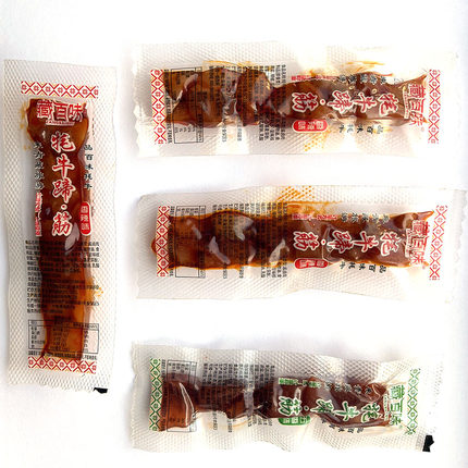 藏百味青藏特产牛蹄筋熟食营养美味五香麻辣500克即食独立装包邮