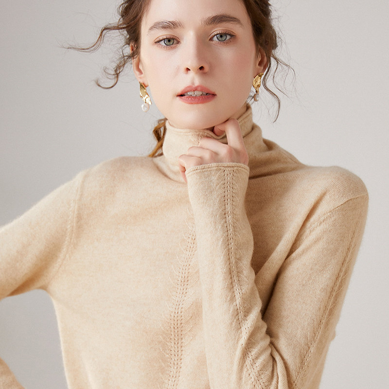 2025秋冬新款100%纯山羊绒衫女高领保暖毛衣针织打底衫宽松保暖,女装/女士精品,毛针织衫,淘宝优惠券,粉丝福利购,淘宝优惠卷