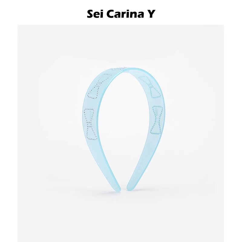 Sei Carina Y蝴蝶结烫钻发箍女发饰小众设计高级感