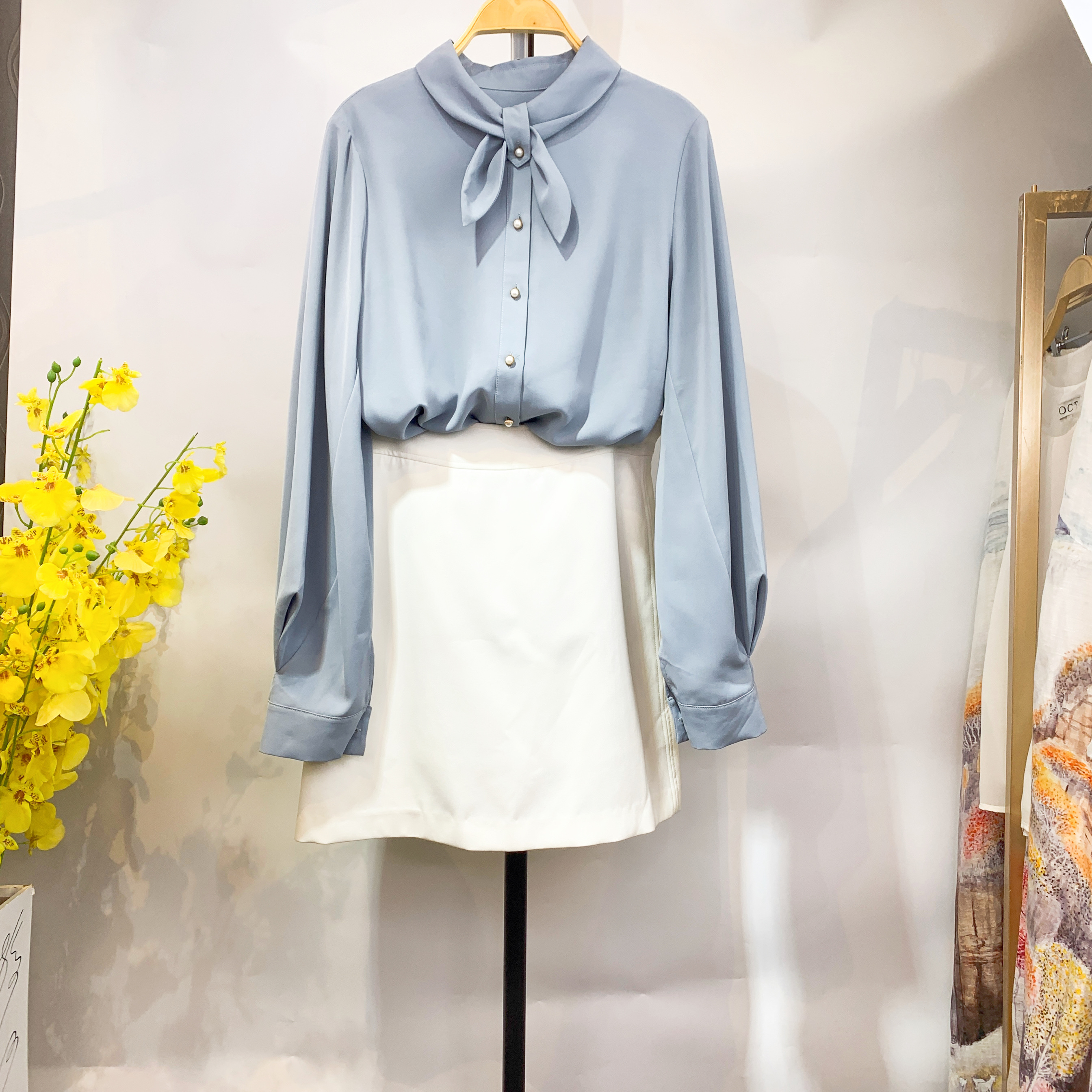 2025思慕缇 秋大码时尚衬衫OL风商务优雅干练通勤专柜捡漏