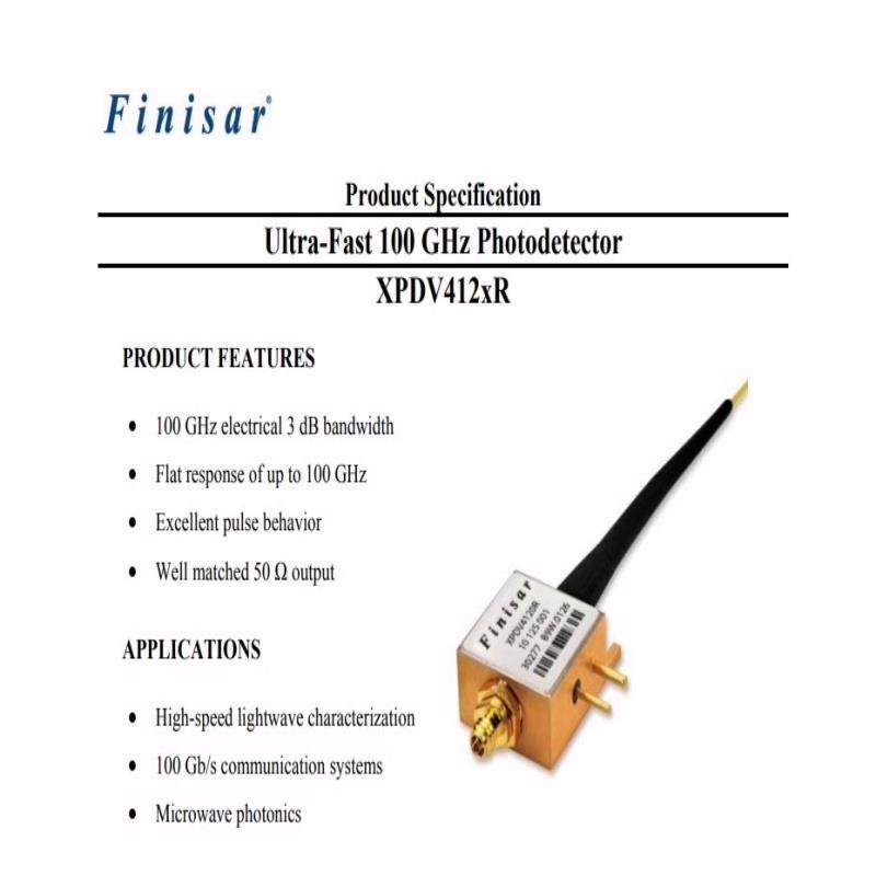 Finisar XPDV412XR 100GHz速率带光纤原{天意设备}