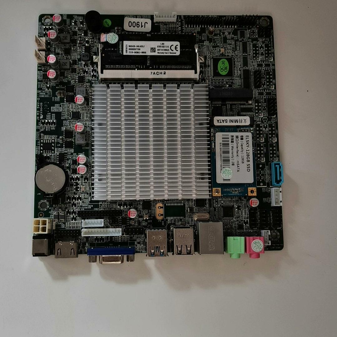 研盛主板四核J1900itx主板拆机成色好{天意设备}