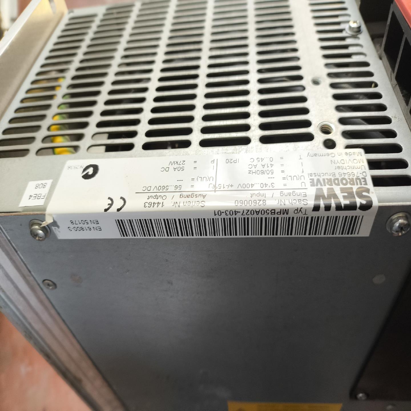 SEW德国赛威驱动器MPB50A027-403-01正常拆机{天意设备}