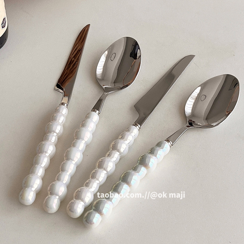 ins风家用不锈钢餐具套装