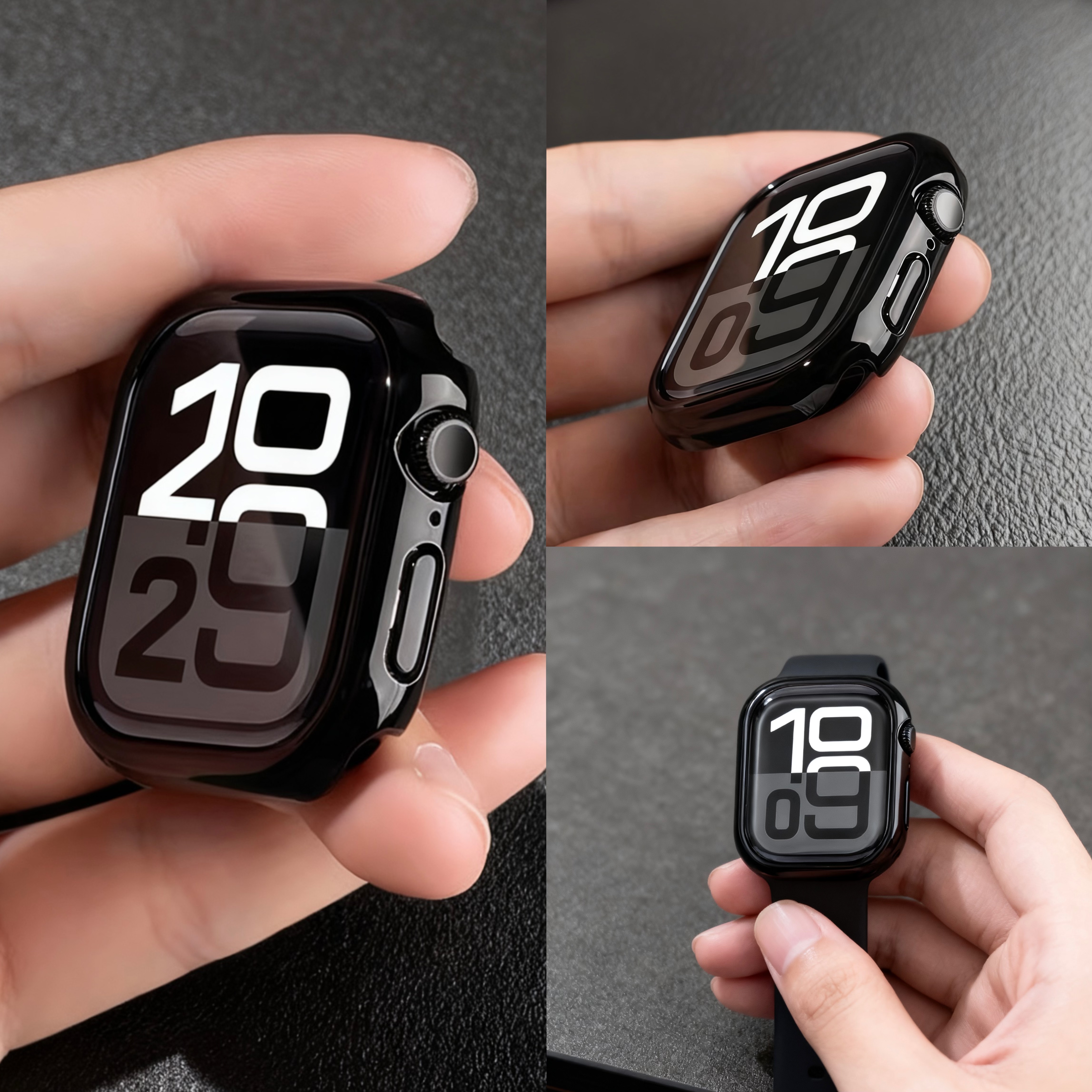 适用苹果手表S11保护壳iwatch9876表壳S10边框applewatch保护套SE