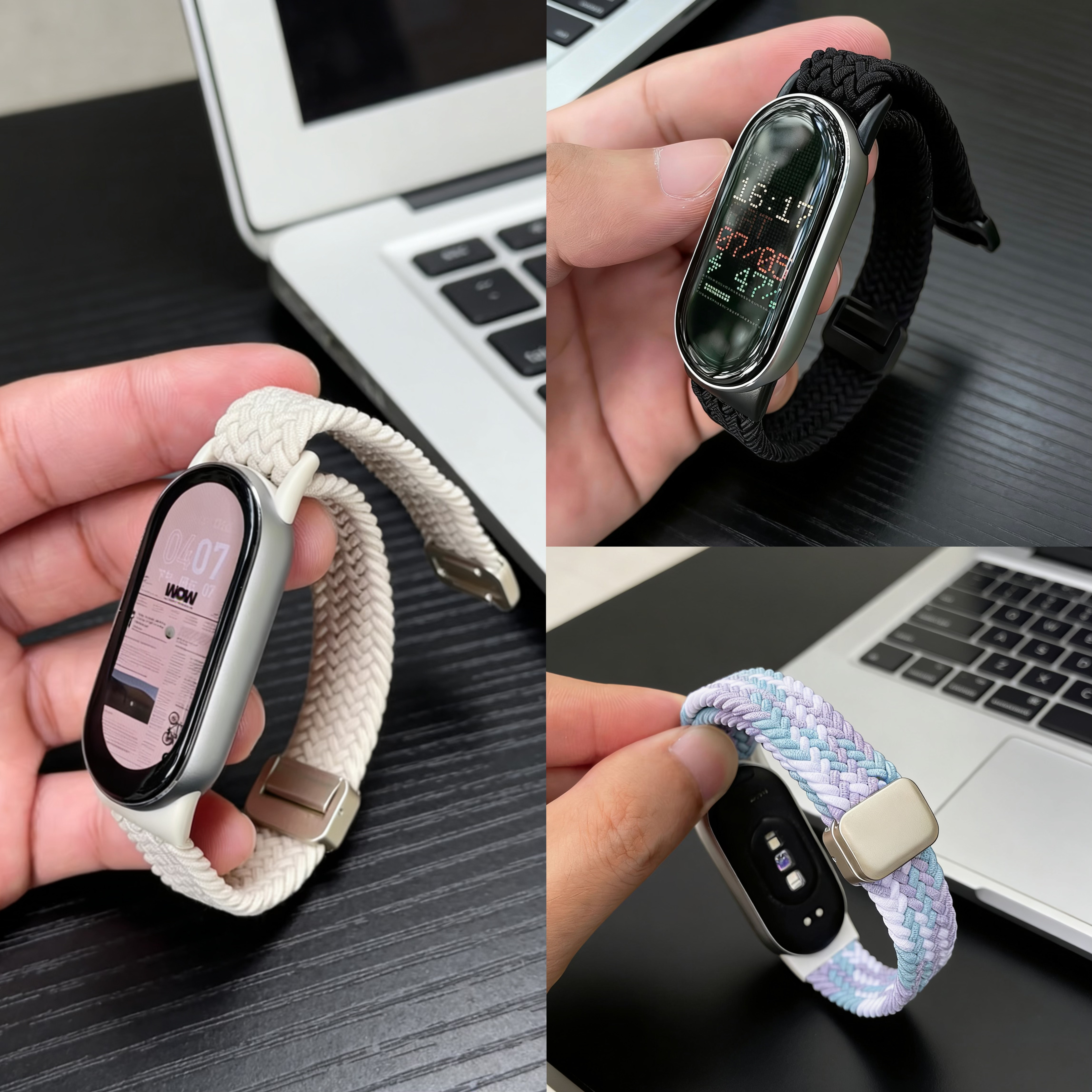 适用小米手环10表带9手表腕带8nfc运动磁吸NFC编织男女替换带尼龙