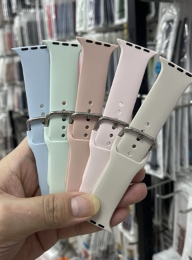 适用米贝迪S12Max海贝熊5G智能学生硅胶儿童35mm手表带苹果s9通用