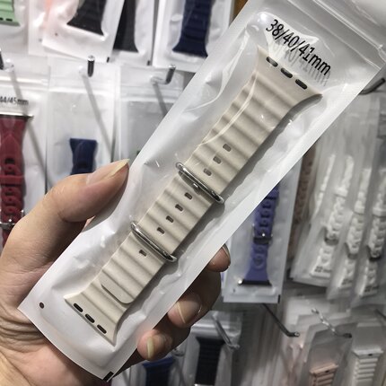 2023新款适用watch8ultra海洋表带iwatch7/6硅胶S8华强北HKpromax
