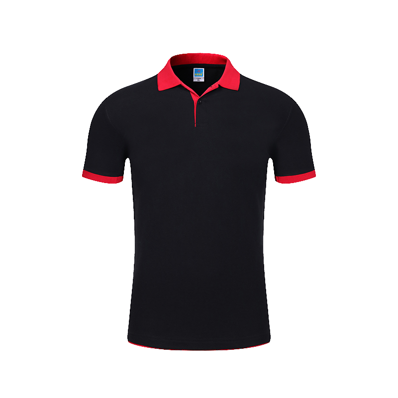 定制工作服翻领短袖T恤男女POLO广告衫团体班服装印字DIY衣服定做
