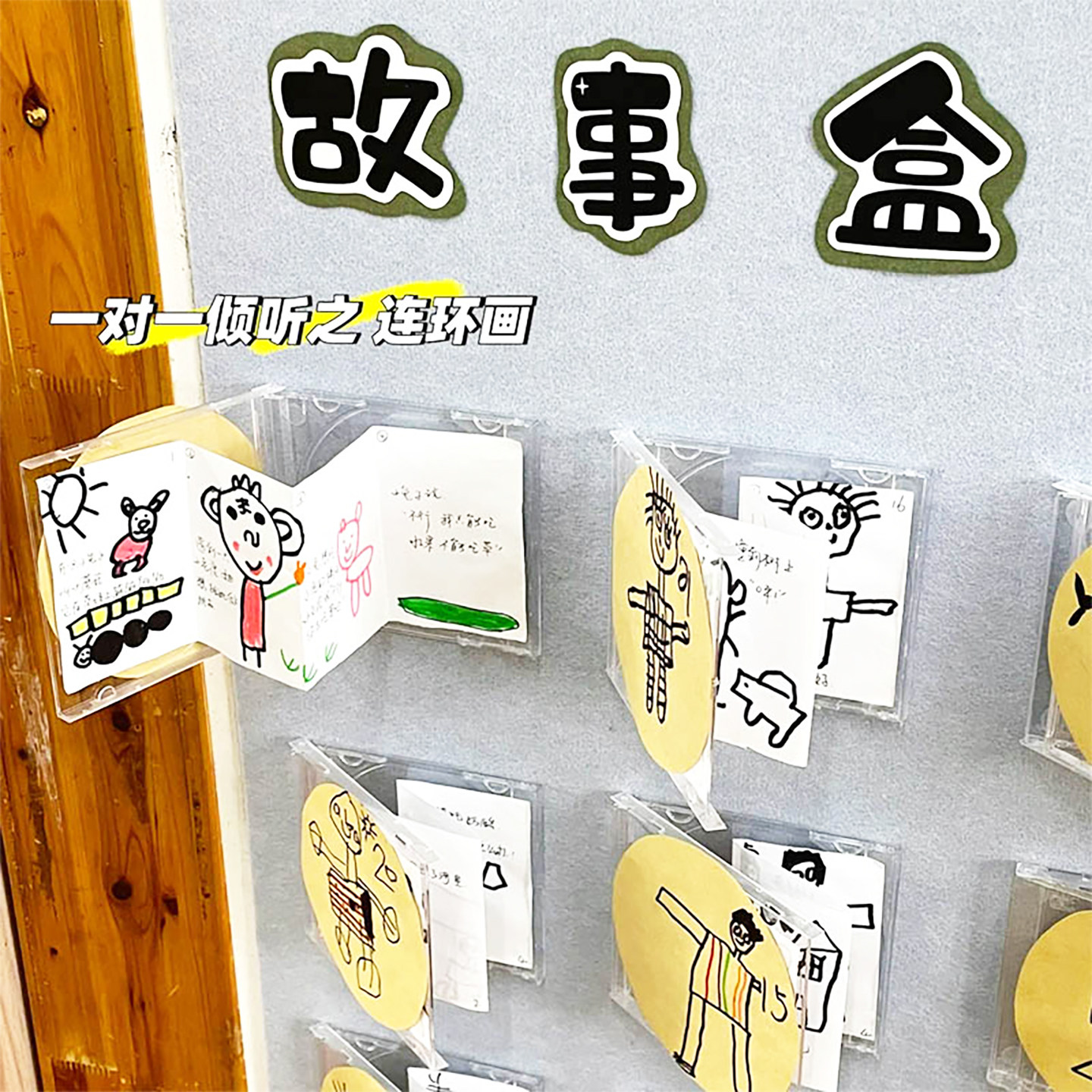 幼儿园环创墙盒作品展示阅读区美工布置环境装饰材料小班教室成品
