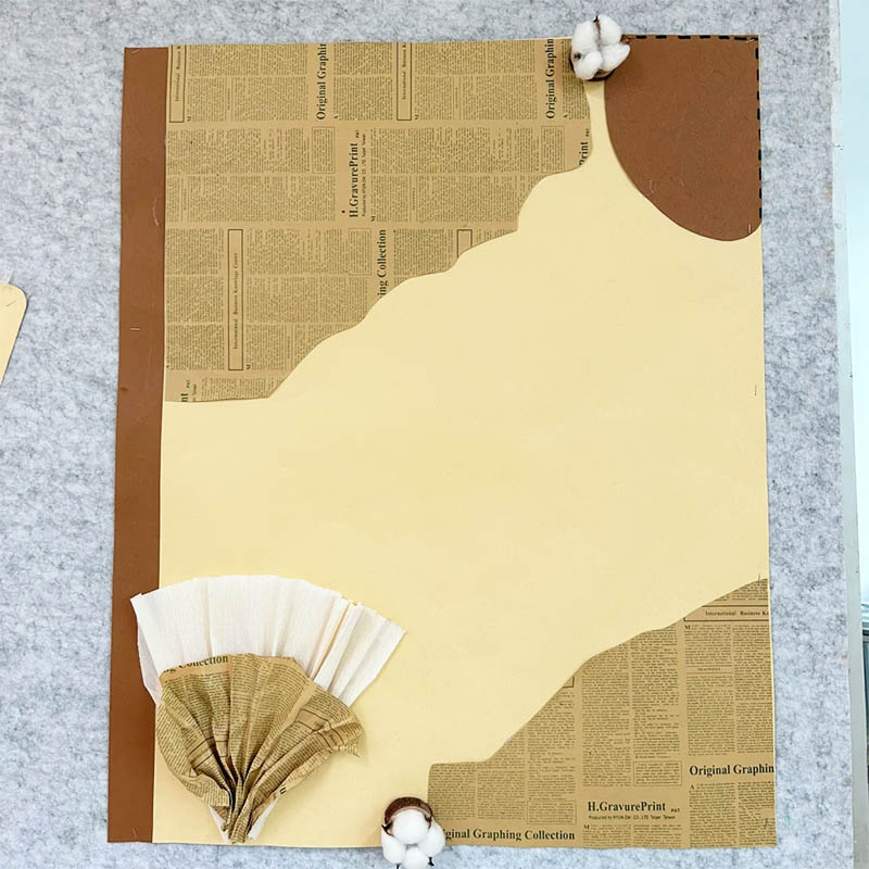 幼儿园原木风主题墙环创教室开学布置装饰展板边框环境材料棕色纸