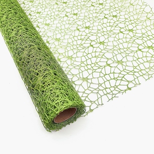 网格纱包装纸幼儿园区域装饰提花网纱手工diy环创材料绿色主题