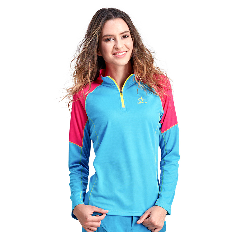 T-shirt sport pour femme TECTOP à manche longue en polyester - Ref 2027340 Image 1