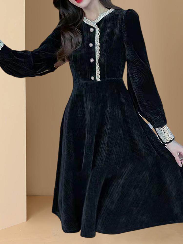 유럽의 가을 컷 라벨 여성 의류 2024 새로운 가을 겨울 드레스 가을 조립 코트 지하실 하이 엔드 절묘한