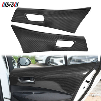 适用于23-25丰田卡罗拉GR碳纤维后车门面板 干碳纤后车门拉手面板