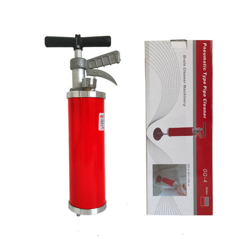 大力GQ-4气动型管道疏通器机一炮通高压气体一吹通弯下水管道马桶